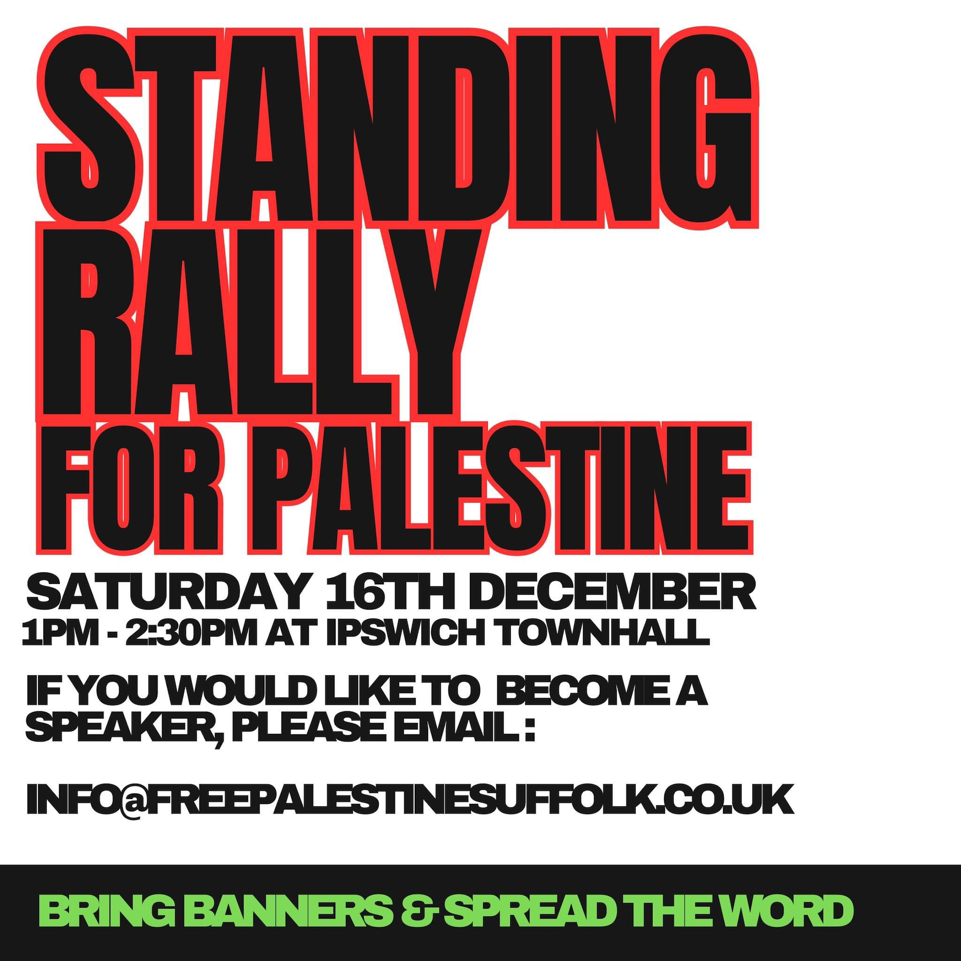 Standing Rally for Palestine
